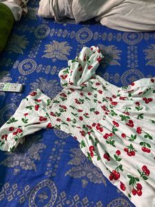 Cherry Print Mini Dress