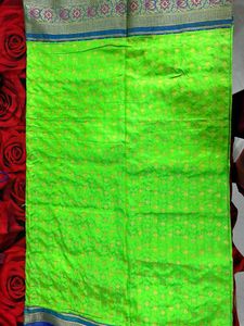 Elegant Green Saree with Blouse