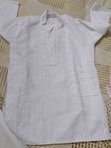 White Kurta For 4 Yr Boy