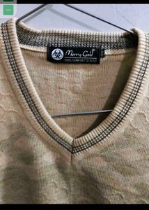 Vintage Ombre V-Neck Sweater