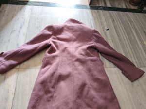 Elegant Mauve Double-Breasted Coat