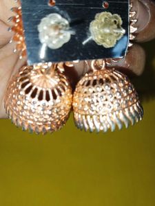 Metal jhumka Earrings