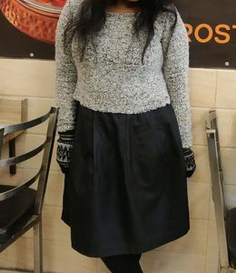 Black And Grey Party Dress