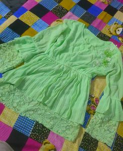 cute ruffle/chuttiyaan kalaiyaan style top ♥️