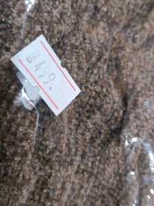 Brown Knit Beanie with 'K' Detail premium