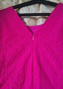 Pink Peplum Dress