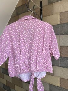 Floral Print Crop Shirt/Top