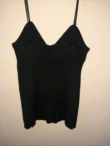 Black V Neck Top