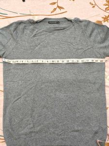 Embellished Gray Pullover