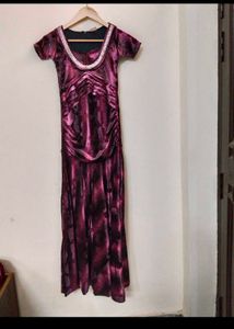 Velvet Maternity Shoot Heavy Flared Dress