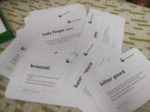Hungry Brain Vegetables Flash Cards
