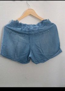Branded Denim Shorts