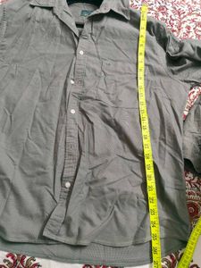 Gray Casual Men Shirt