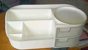 White Cosmetic Organizer