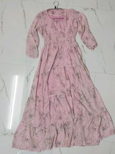 Floral Print A line Dress For Women