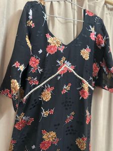 Floral Print Kurta