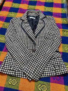 Korean Houndstooth women Blazer