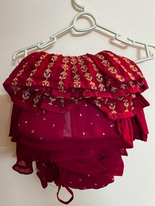 Peplum With Shrug And Plazzo