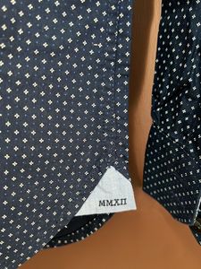Louis Philippe Navy Blue Shirt With White Dots