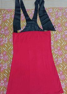 A Simple Bright Shift Midi Dress