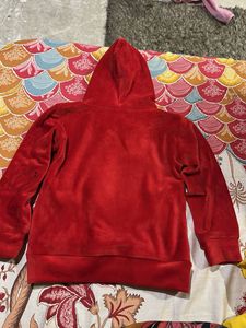 Red &#39;Love&#39; Hoodie