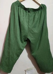 Green Color Capri Lower For Healthy Girl Or Woman