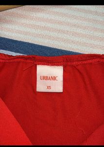 DATE PERFECT Red Front Twist Top