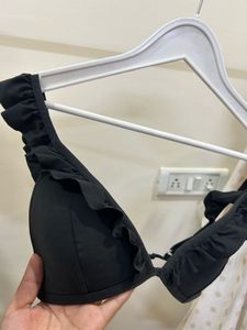 Ruffle Trim Bikini Top