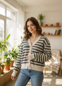 Striped Knit Cardigan 💖