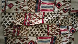 Vintage Patterned Button-Down Shirt