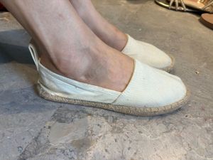 H&amp;M Beige Canvas Espadrilles