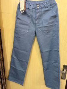 Blue Casual Pants