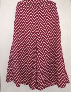Maroon &amp; White Chevron Palazzo