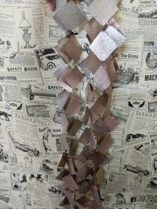 Set of 2 Copper Sitara Sequin Curtain Wall Hanging
