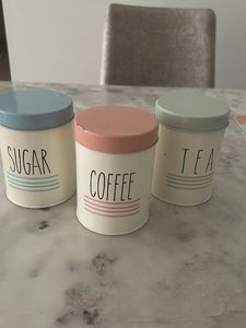 Tea Coffee Sugar Container Set Of 3