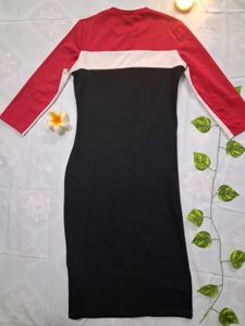 Zara Color Block Midi Dress