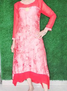 Red Silk Kurti