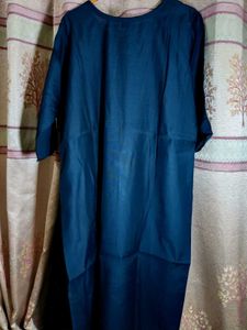 Embroidered Blue Tunic Top