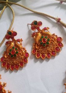 Gold Plated Temple Jewelry Set