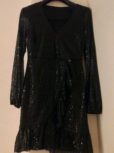 Sparkly Black Mini Dress