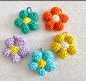 Afghan Flower Keychain