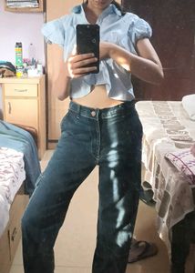Vintage denim cargo jeans