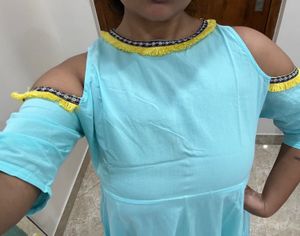 Elegant Blue Ethnic Dress