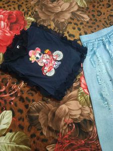 Cartoon Girl on Bike Sweatshirt