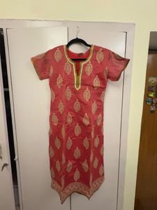 Watermelon Embroidered Kurta