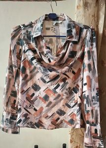 Abstract Print Blouse