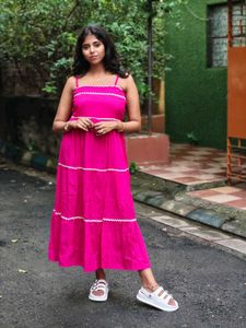 Pink Tiered Maxi Dress