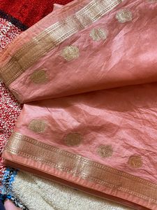 Pink Semi Silk Saree