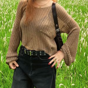 Cropped Knit Top