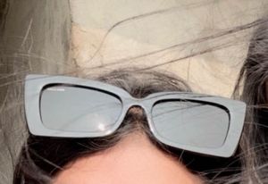 Black Solid Cat Eye Thick Template Sunglasses